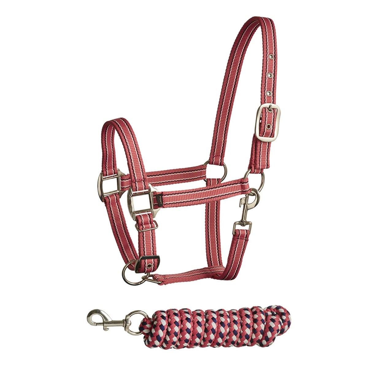 Bitz Stripe HCollar Set Pink