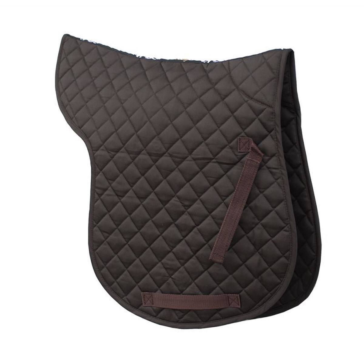 Rhinegold Cotton Quilted GP Numnah Brown