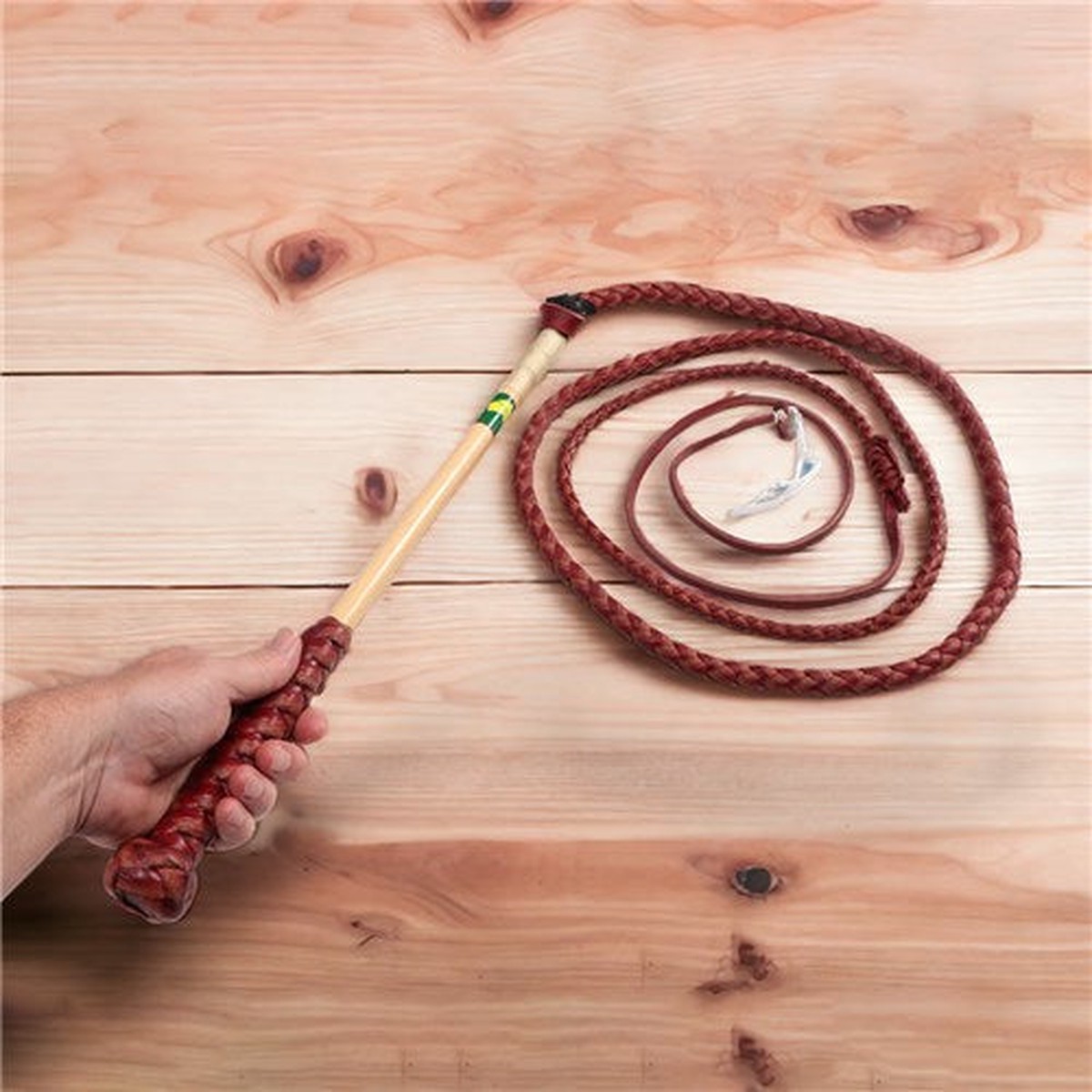 Stockwhip - Redhide - 6 foot x 4 plait