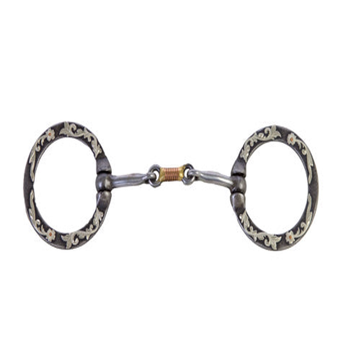 059 - Aged Steel Dog Bone wCopper Ring
