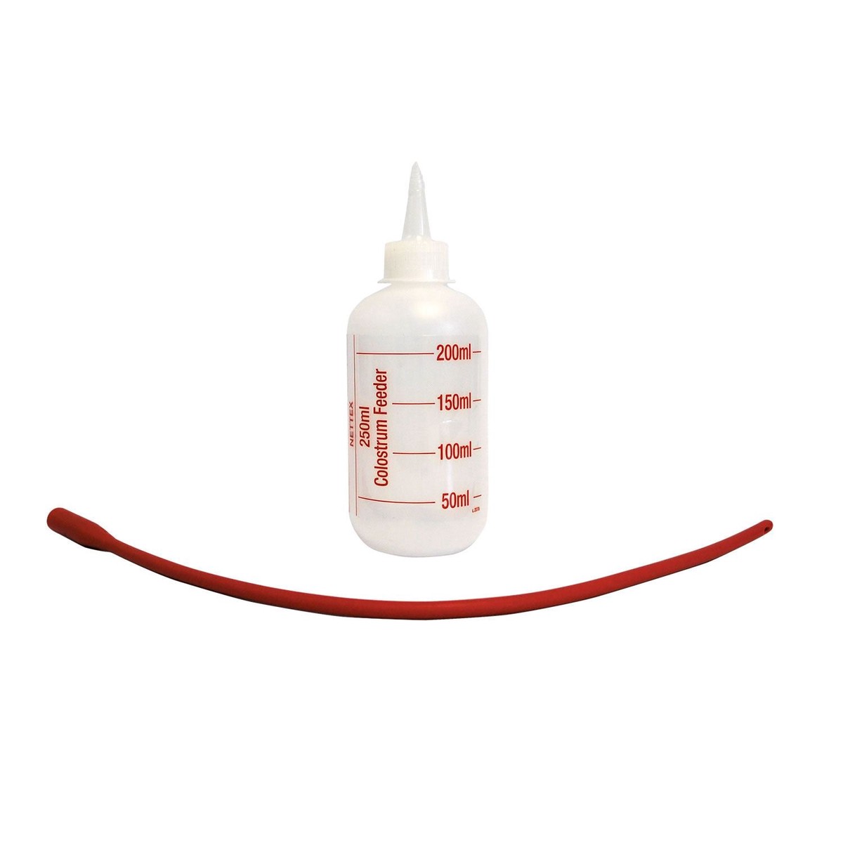 Nettex Colostrum Feeder CW Bottle Orange Latex Tube