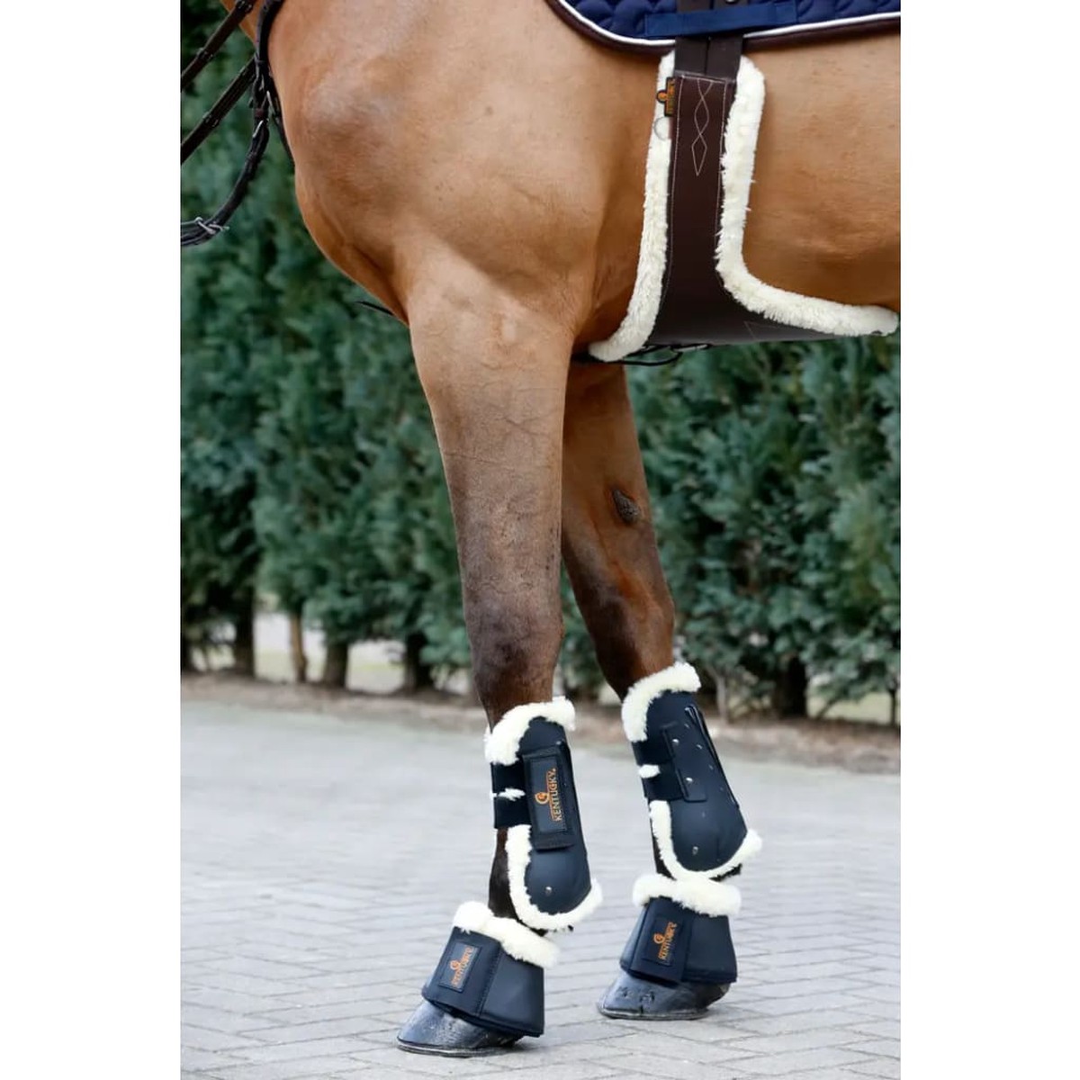 Kentucky Sheepskin Stud Girth Brown
