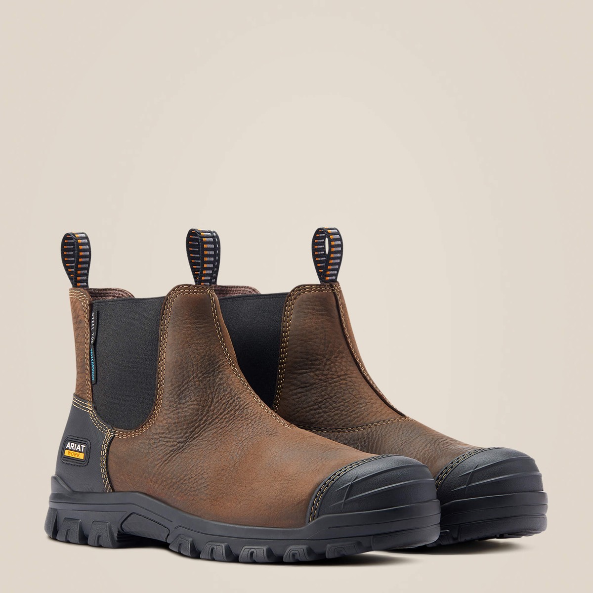 Ariat Mens Treadfast Chelsea Waterproof Steel Toe Work Boot