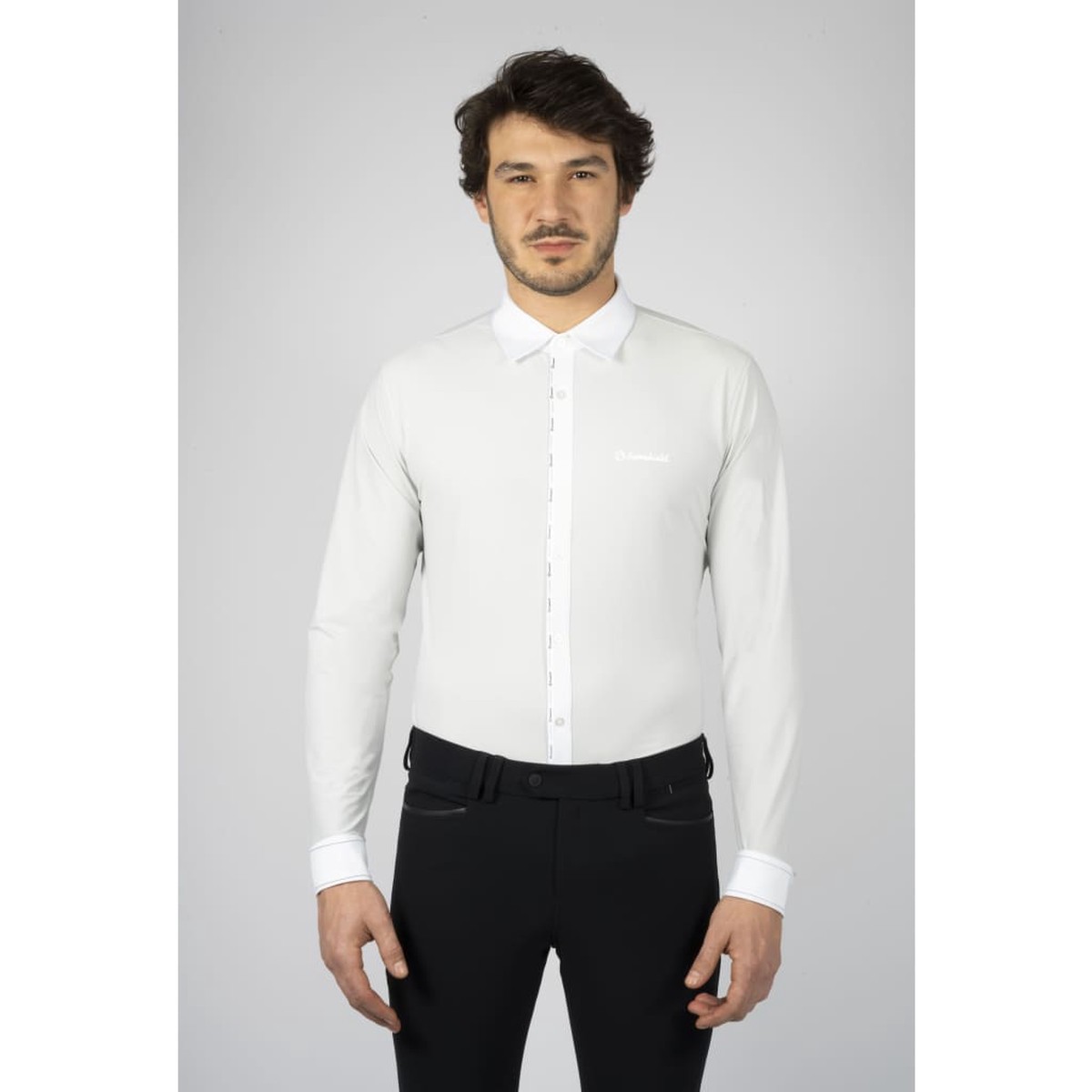 Samshield Mens Long Sleeved Competition Shirt Georges White