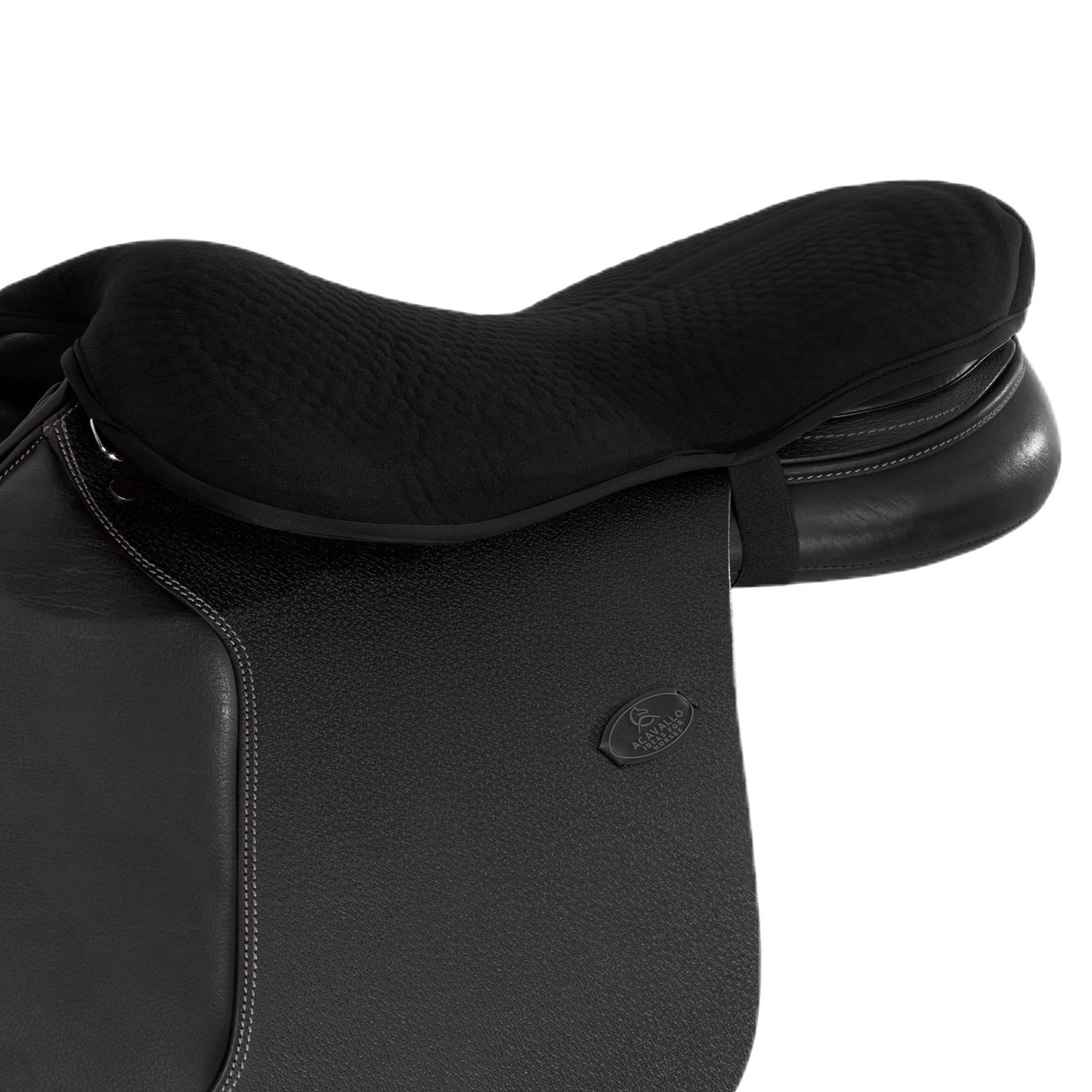 Acavallo Standard Seat Saver Jumping Classic Gel-In Dri-Lex 20Mm Black Large