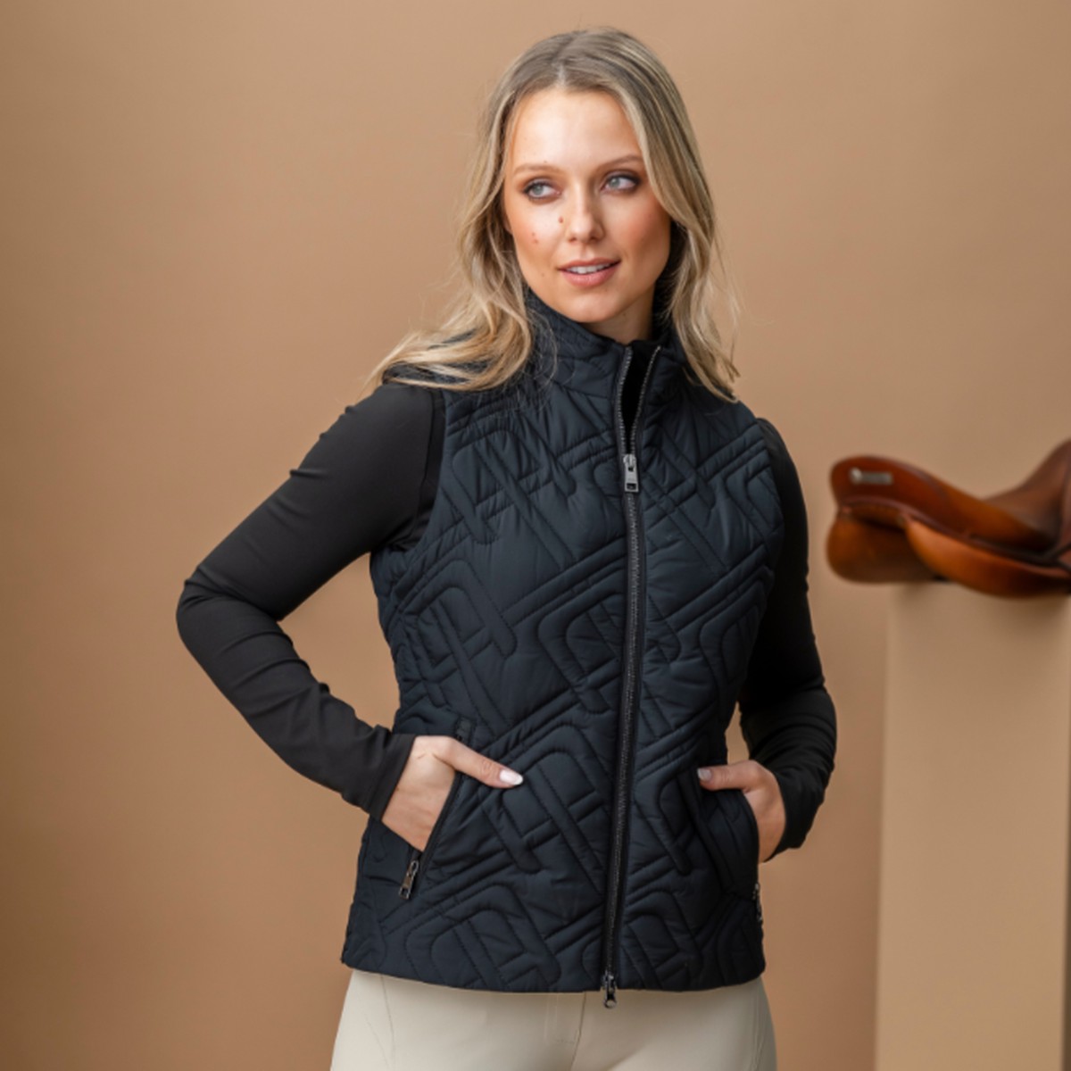 Alessandro Albanese Neve Monogram Quilted Gilet