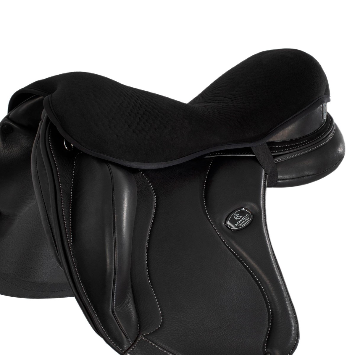 Acavallo Standard Seat Saver Dressage Classic Gel-In Dri-Lex 20mm Black