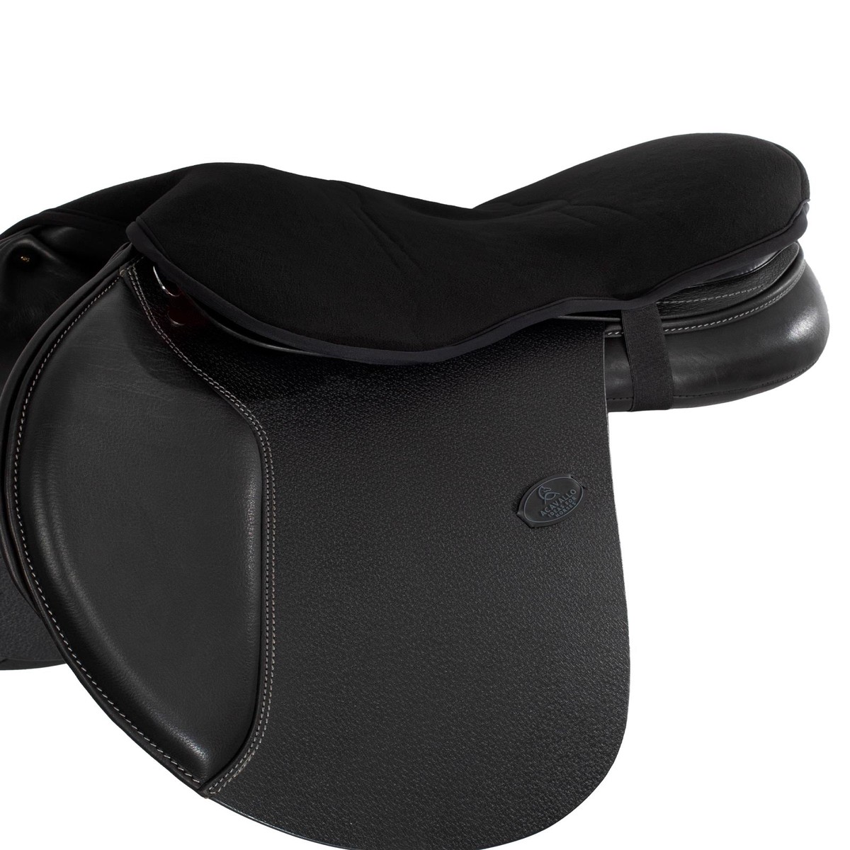 Acavallo Ortho-Pubis Seat Saver Jumping Classic Gel-In Dri-Lex 20Mm Black