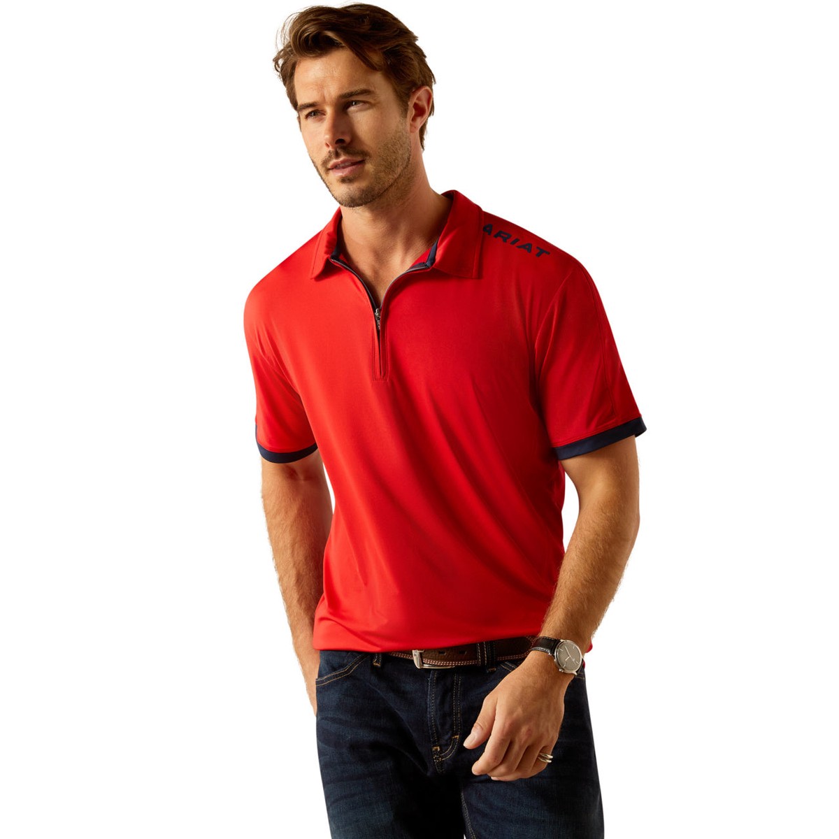 Ariat Mens Bandera 14 Zip Polo