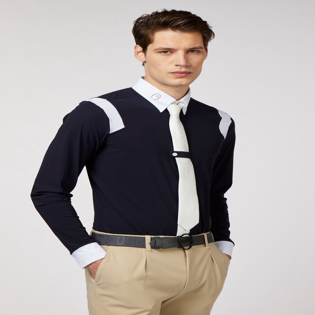 Vestrum Mens Duisburg Long Sleeved Competition Shirt Azzuro