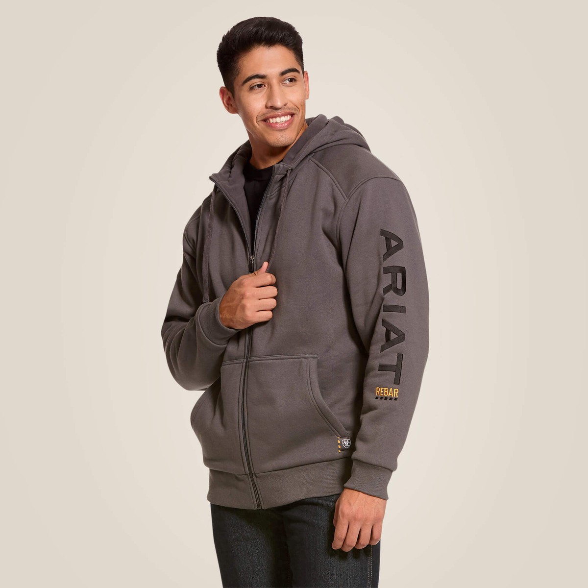 Ariat Mens Rebar All-Weather Full Zip Hoodie